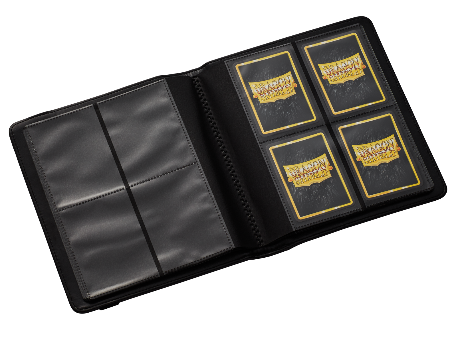 Dragon Shield Card Codex Portfolio 160 Ashen White – Card Binder 2 Otvoreni Dragon Shield Card Codex Portfolio 160 Ashen White s vidljivim ulošcima za karte, 4 džepa po stranici
