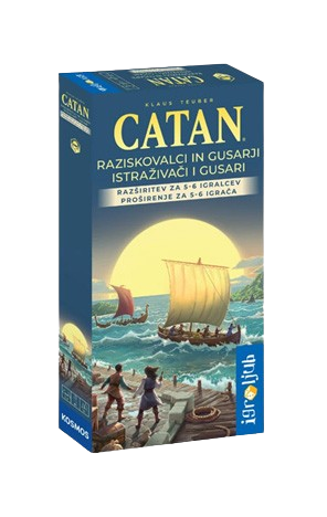 Catan 2025 – Istraživači i gusari ekstenzija za 5–6 igrača (HR) 1 Catan 2025 Istraživači i gusari 5–6 igrača HR – ekstenzija