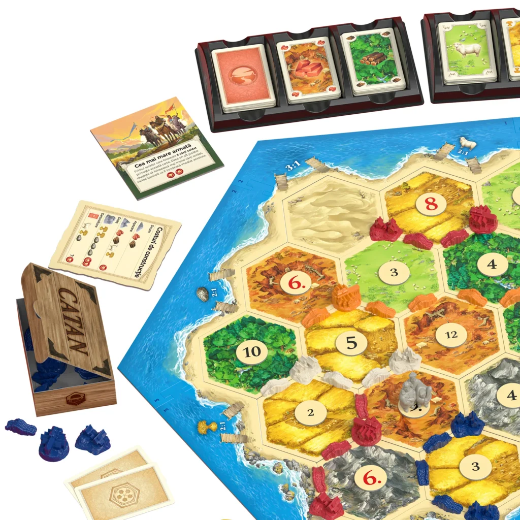 Catan 2025 HR – ploča za igru s naseljima, cestama i figuricama