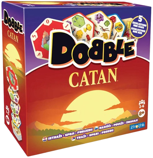 Dobble Catan – Brza društvena igra opažanja (HR) 1 Dobble Catan društvena igra s Catan simbolima