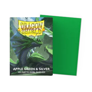 Dragon Shield Apple Green Silver Dual Matte zaštitne košuljice 100