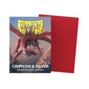 Dragon Shield Crimson Silver Dual Matte zaštitne košuljice 100