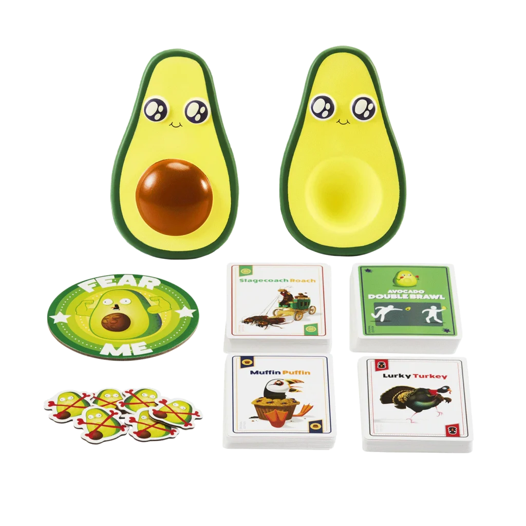 Throw Throw Avocado party društvena igra s plišanim avokadima