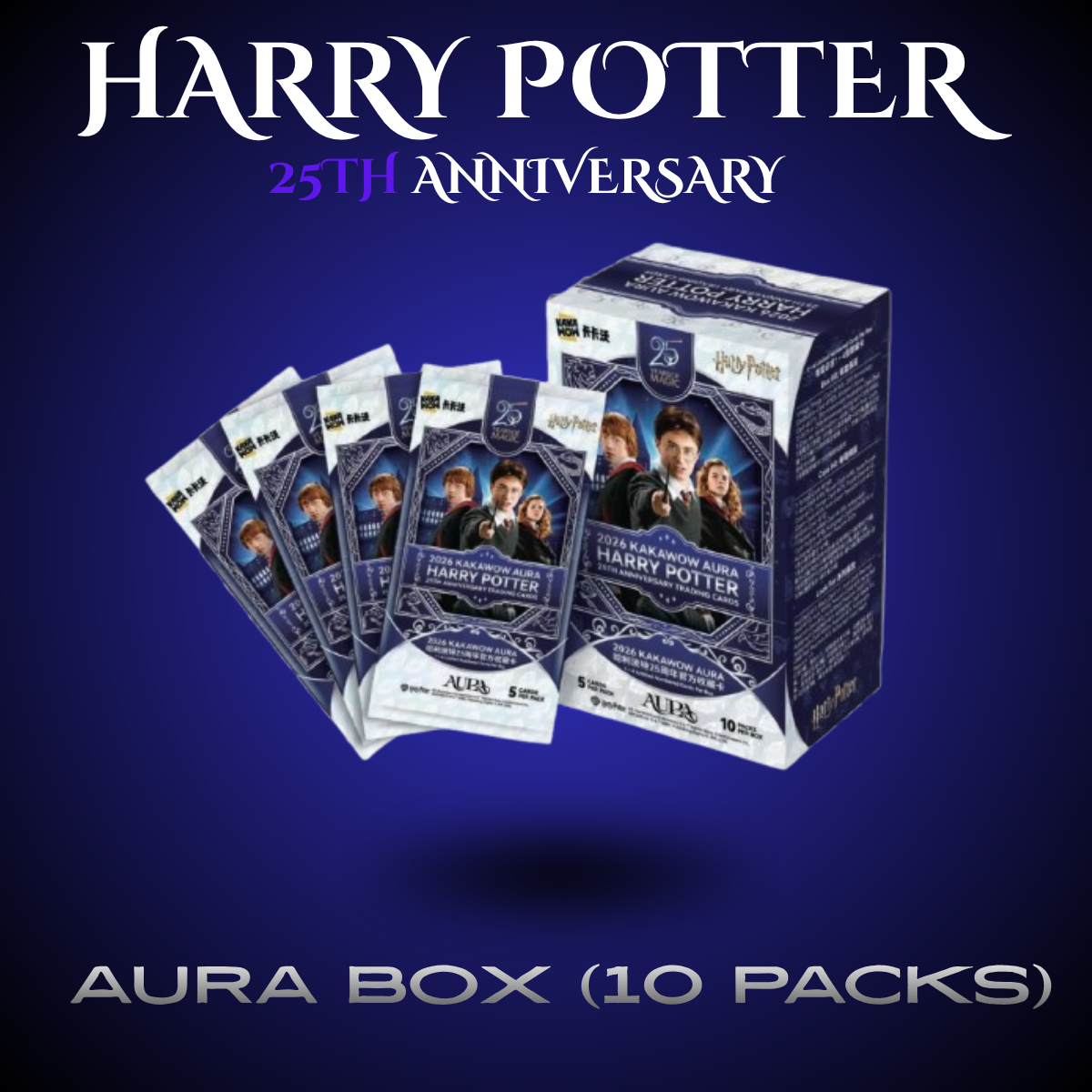 Harry Potter Aura Box 25th Anniversary trading cards 10 packova