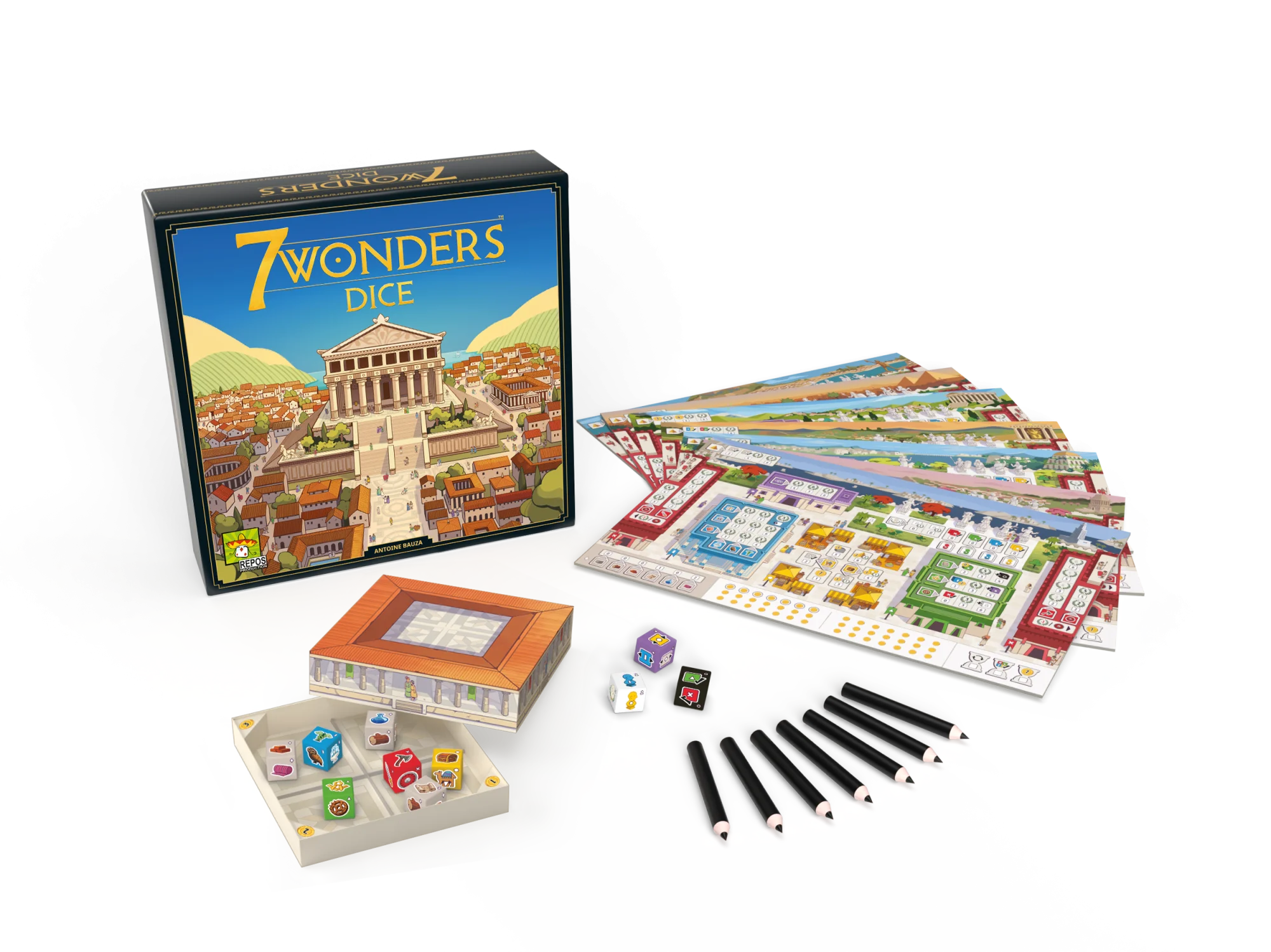 7 Wonders Dice Game 1 7 Wonders Dice Game društvena igra kockice civilizacija