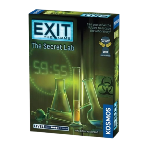 EXIT The Secret Lab društvena igra escape room laboratorij