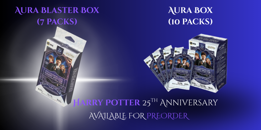 Harry Potter 25th Anniversary Aura Box i Blaster Box trading cards preorder