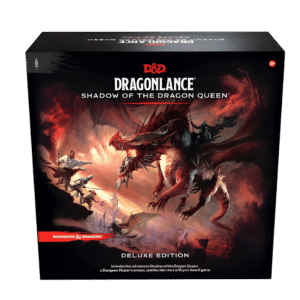 Dungeons and Dragons Dragonlance Shadow of the Dragon Queen Deluxe Edition s knjigom društvenom igrom i DM zaslonom